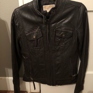 Michael Kors Brown leather jacket